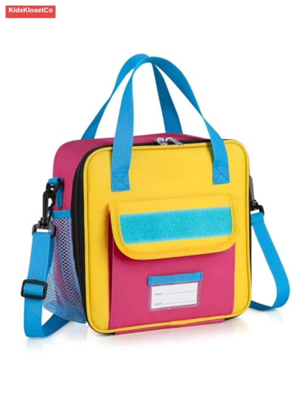 Kids Insulated Lunch Bag with Thermal Lining, Adjustable Strap, BPA-Free